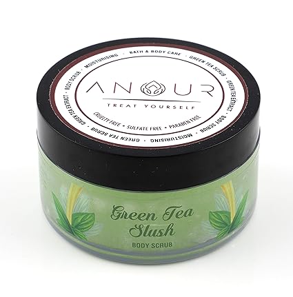 Anour- Treat YourSelf Green Tea Slush Body Scrub, 100 Grams
