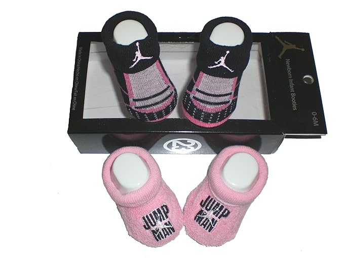 Nike Air Jordan Newborn Baby Booties Pink, Size 06 Months