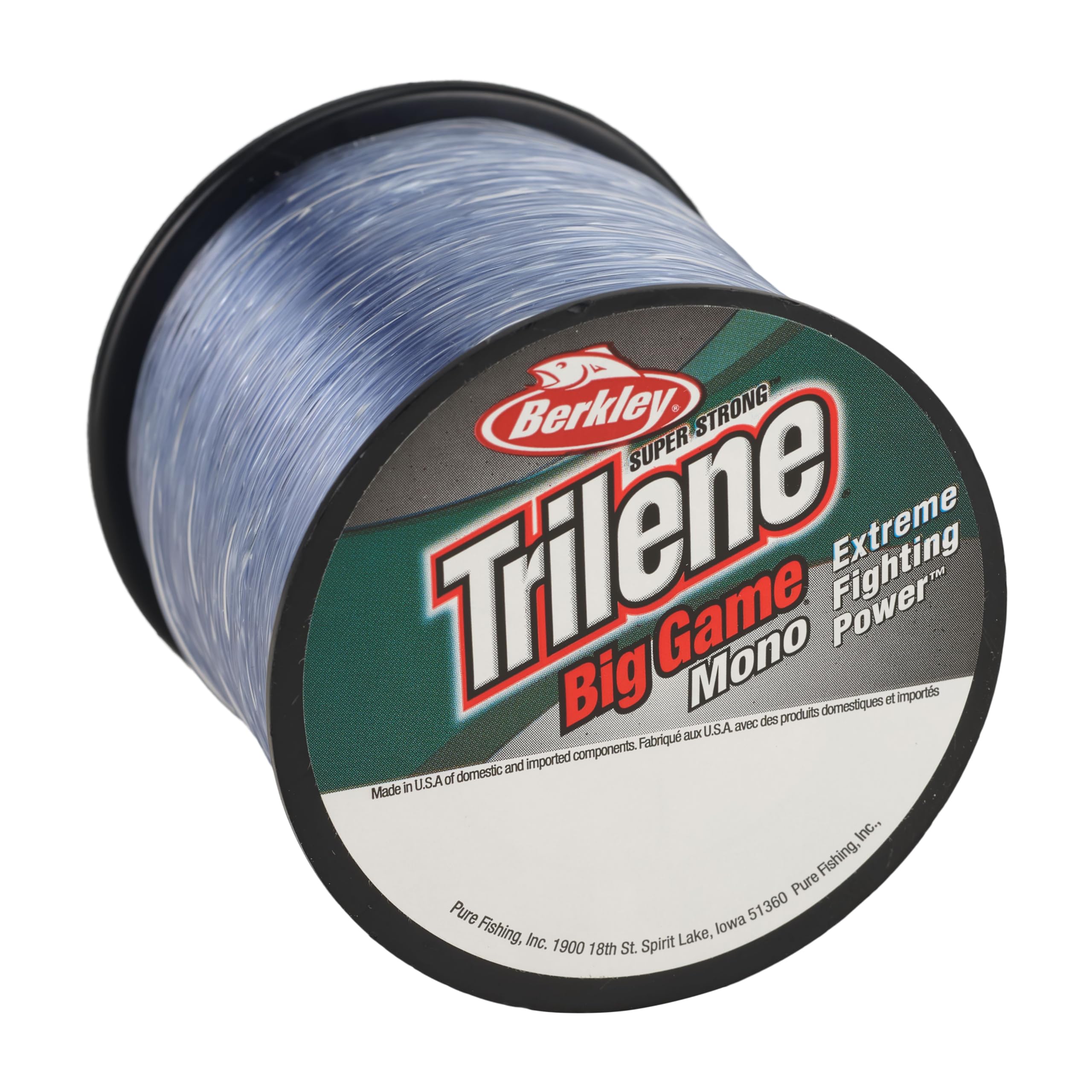 Berkley Trilene Big Game, Steel Blue, 20lb | 9kg, 650yd | 594m Monofilament Fishing Line, Suitable for Saltwater and Freshwater Environments