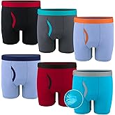 PROTIUM 6 Pcs Boys Performance Boxer Briefs –Youth Mesh Breathable Athletic Underwear, Moisture-Wicking,No-Tag Comfort