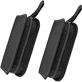 Umaki 2pack Small Tool Pouch Organizer, Canvas Zipper Pouch with 13 Adjustable Loops and a Storing Belt, Utility Tool Bag for