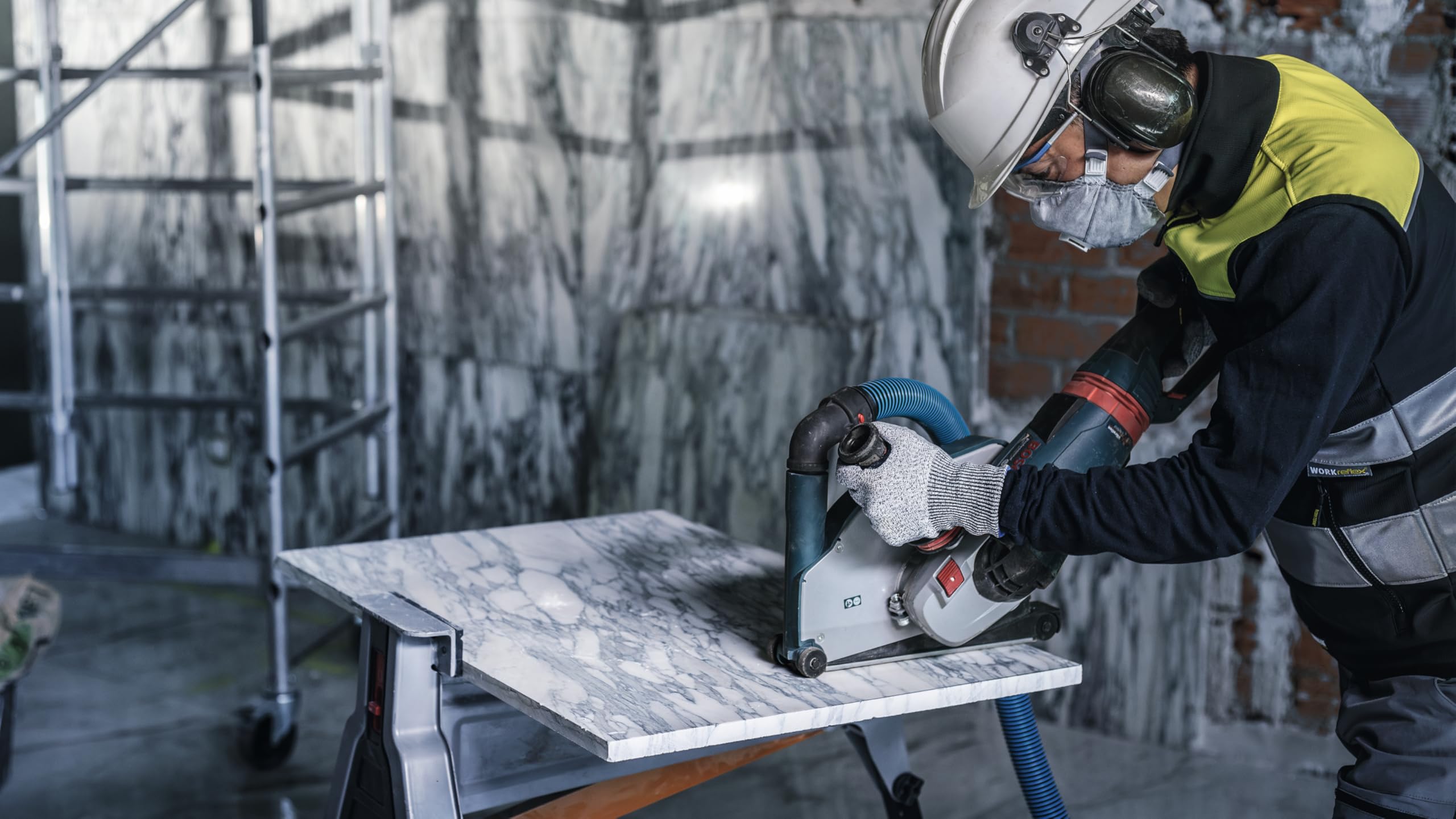 Bosch 1x PRO Marble Diamanttrennscheiben für 22,23‑mm-Bohrung und große Winkelschleifer (für Weichgestein, Marmor, Ø 230 mm, Professional Zubehör Großer Winkelschleifer) 5