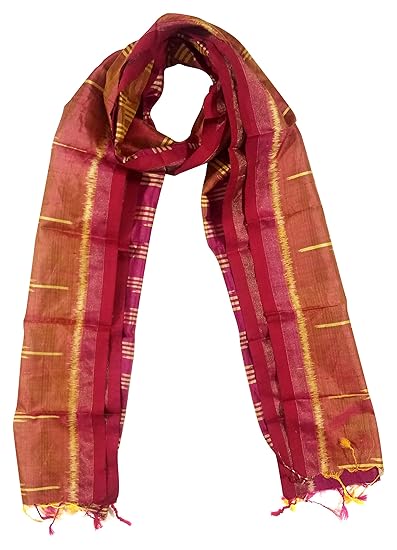 Odisha Handloom Ikkat Womens Stole (Multi-Coloured, orissa art 05)