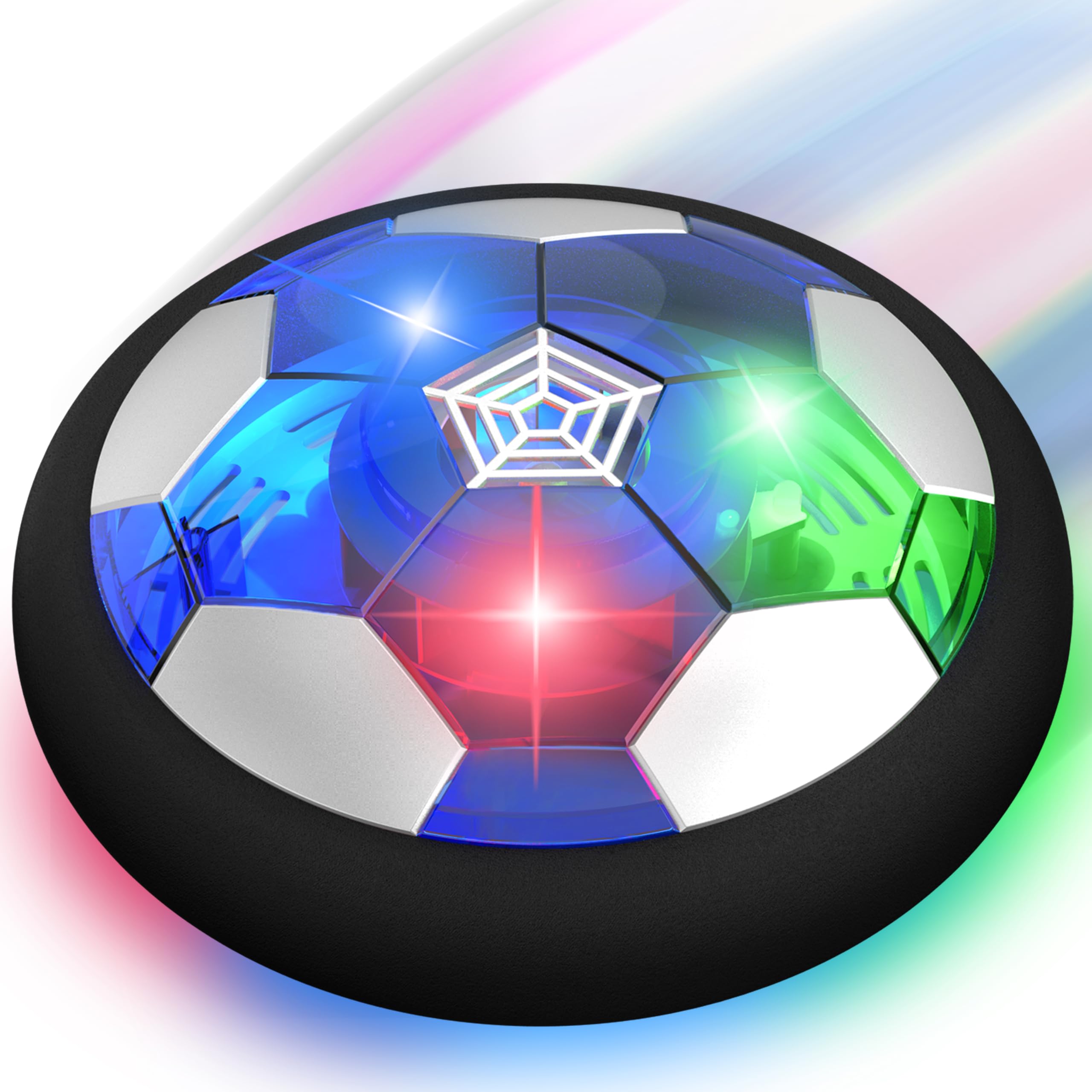 Photo 1 of Hover Soccer Ball Boy Toy, Air Powered Floating Hover Soccers with LED Light, Kids Training Soccer Ball Indoor Outdoor Game, Birthday Gifts for Age 3 4 5 6 7 8-10 Years Old Boys Girls