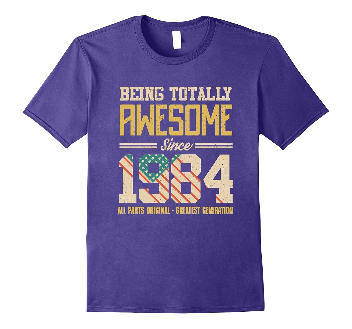 Being Totally Awesome Since 1984 T Shirt 33 Years Old-Rose