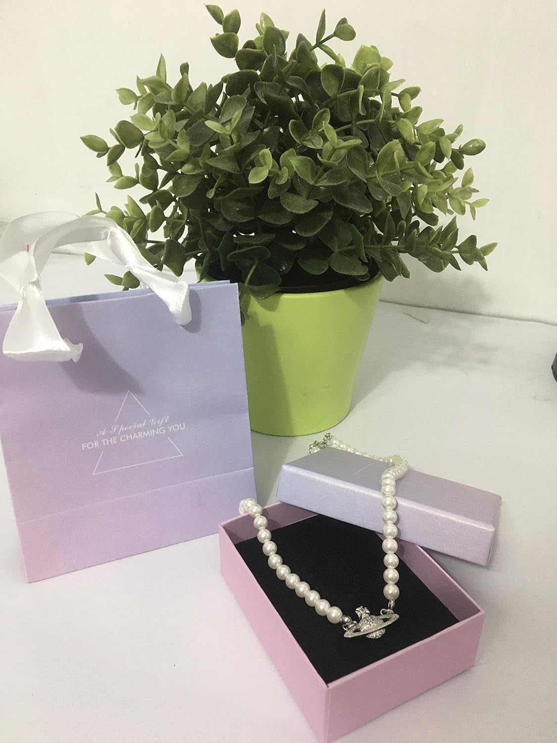 White Saturn Necklace Jewelry Silver Sterling Pearl Cultured Freshwater Women For Necklace Pearl Necklace Pearl Strands Best Selling Www Klevering Com
