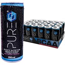 Amazon.com : PURE Energy Drink Sports Nutrition 800 MG BCAA | NO ...
