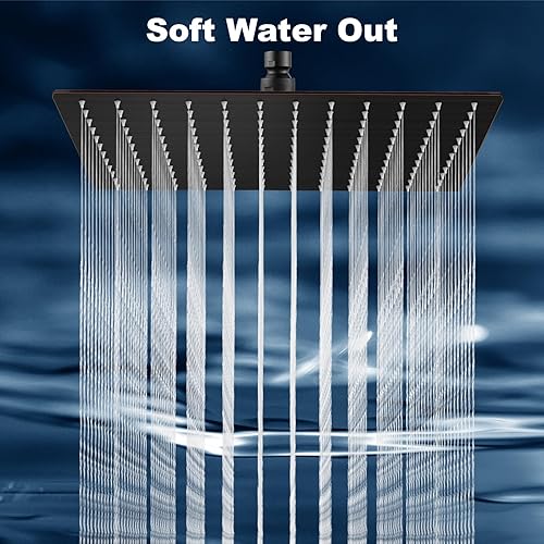 AISINYI High Pressure Rainfall Shower Head, 6 Inches Luxury Modern