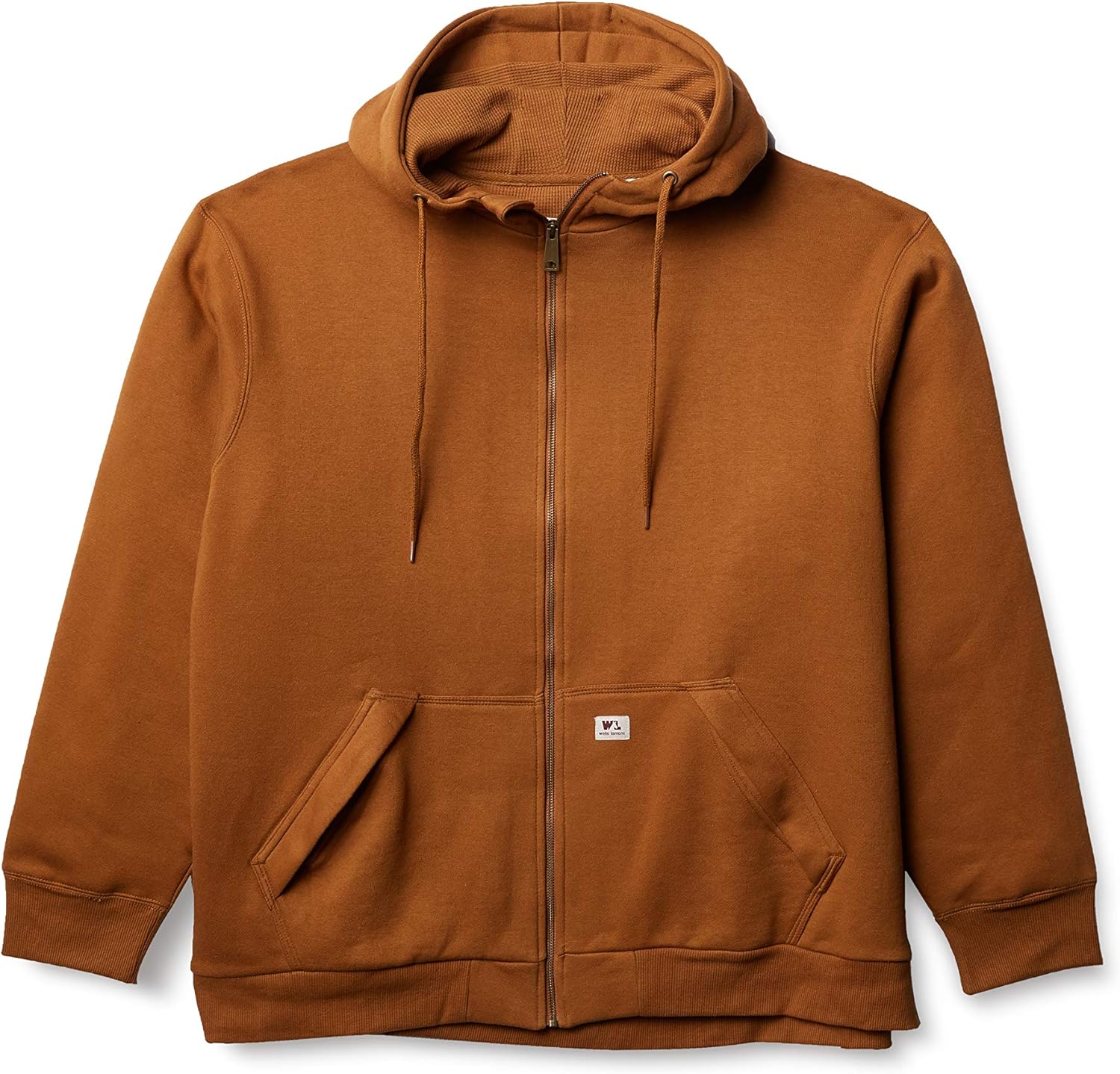 WELLS LAMONT Mens Full Zip Thermal Lined Hooded Fleece Sweatshirt