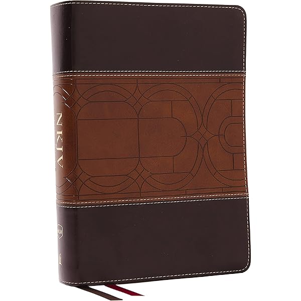 NKJV, The Bible Study Bible, Leathersoft, Brown, Comfort Print: A