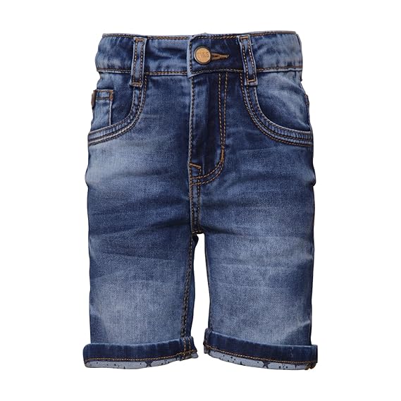 boys dark denim shorts