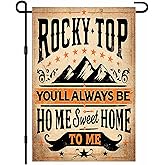 BlissYard Tennessee State Garden Flag Rocky Top Home Sweet Home Flag 18x12 Inch Double Sided Rocky Top Seasonal Porch Lawn Garden Banner Decoration