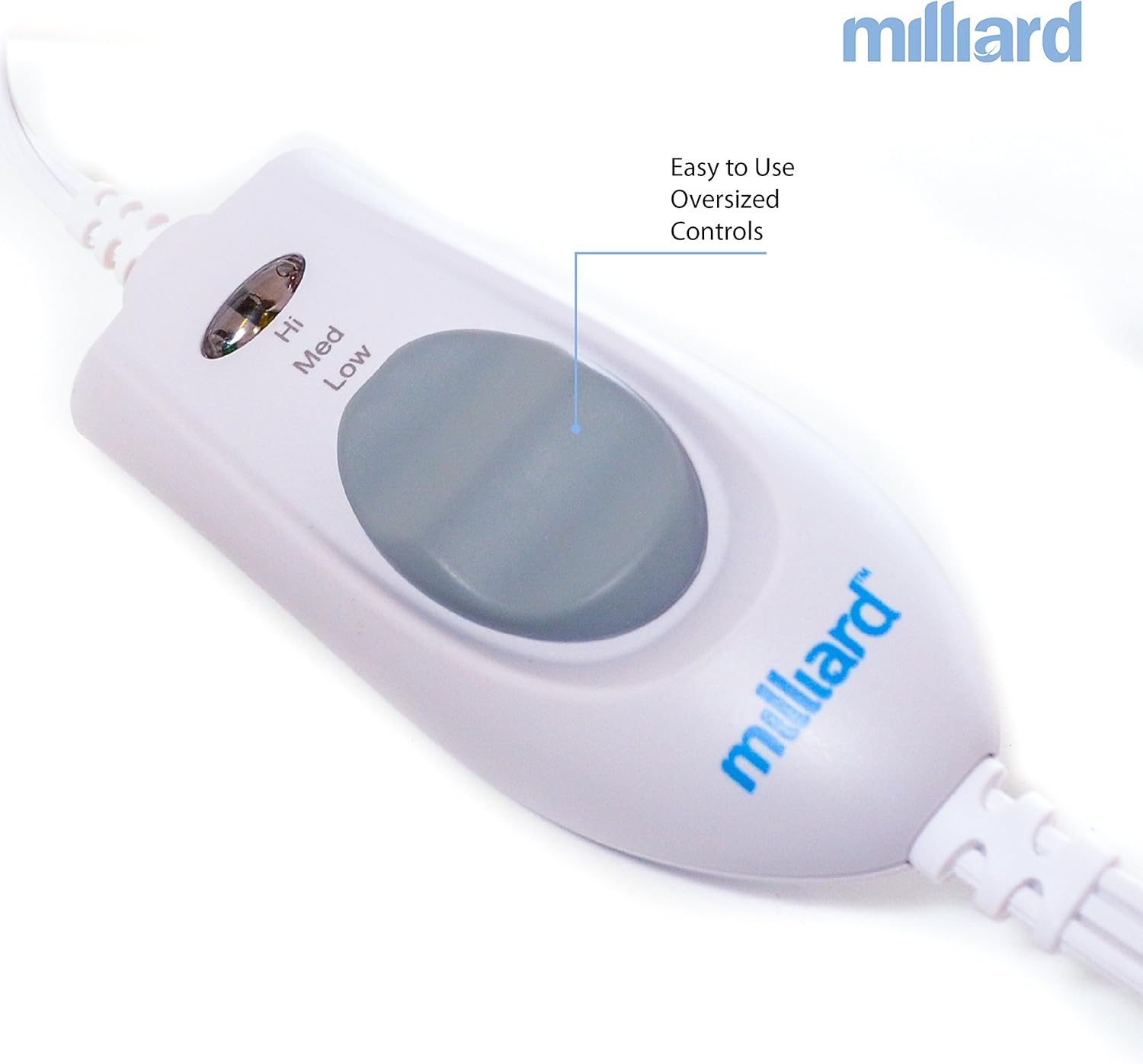 Milliard Electric Therapy Heating Pad for Fast Pain Relief - Gray - 15in x 12in: Health & Personal Care