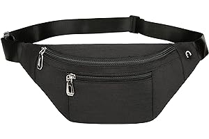 PPXGOGO Fanny Pack for Men & Women, Fashion Waterproof Waist Packs with Adjustable Belt, Casual Bag Bum Bags for Travel Sports Running.
