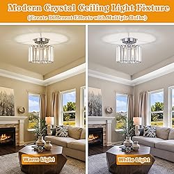 BUXVRCS Semi Flush Mount Ceiling Light, Modern