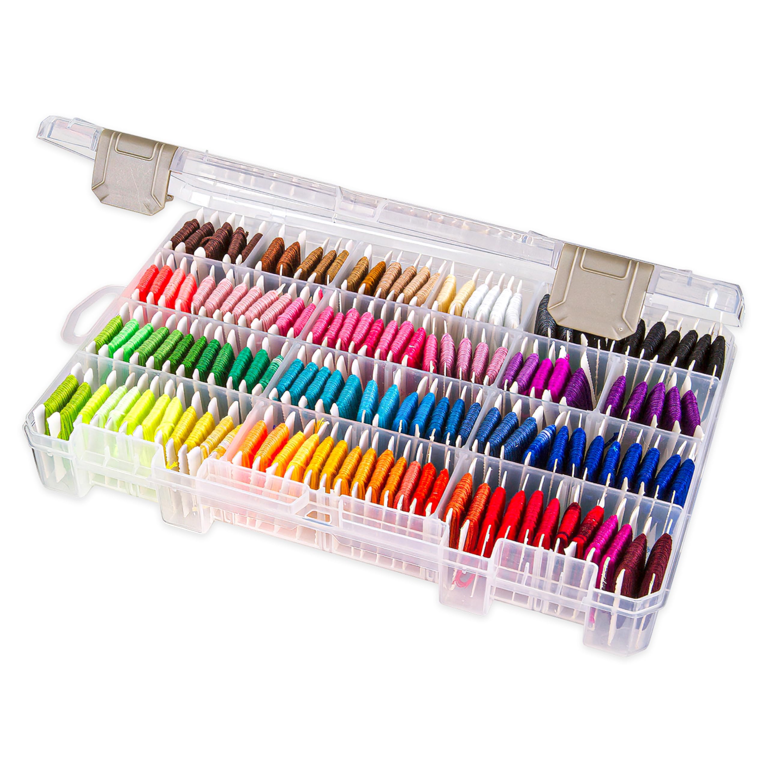 ArtBin Floss Finder with Dividers10.75 7.375-inch x 1.75-inch Translucent, Acrylic, Multicoloured, 1.65 x 10.65 x 6.9 cm