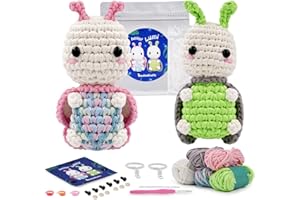Vanttokeey Crochet Kit for Beginners, Complete Amigurumi Starter Set with Step-by-Step Video Tutorial, Yarn & Tools, DIY Croc