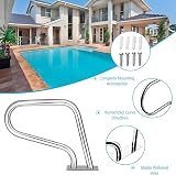 Maryaz Stainless Steel Pool Safety Handrail 250 lbs Deck Mounted view 2