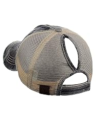 C.C Ponycap Messy High Bun Ponytail Adjustable Mesh