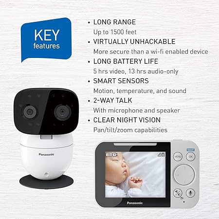 panasonic long range baby monitor with 2 camera bundle