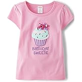 Gymboree Girls and Toddler All Holiday Embroidered Short Sleeve T-Shirt