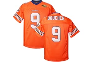 EETUG Youth Bobby Boucher Jersey for Boy's,9 The Waterboy Football Jersey 50th Anniversary 90s Movie Jersey for Girl Orange