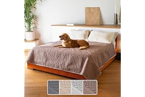 PAULATO BY GA.I.CO. Waterproof Blanket for Bed – Queen Absorbent Couch Cover for Intimacy – Machine Washable Stain-Proof Pad for Large Sofa – Pets Dogs & Cats Friendly Protector