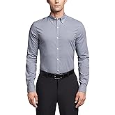 Tommy Hilfiger Men's Slim Fit Non Iron Gingham Dress Shirt