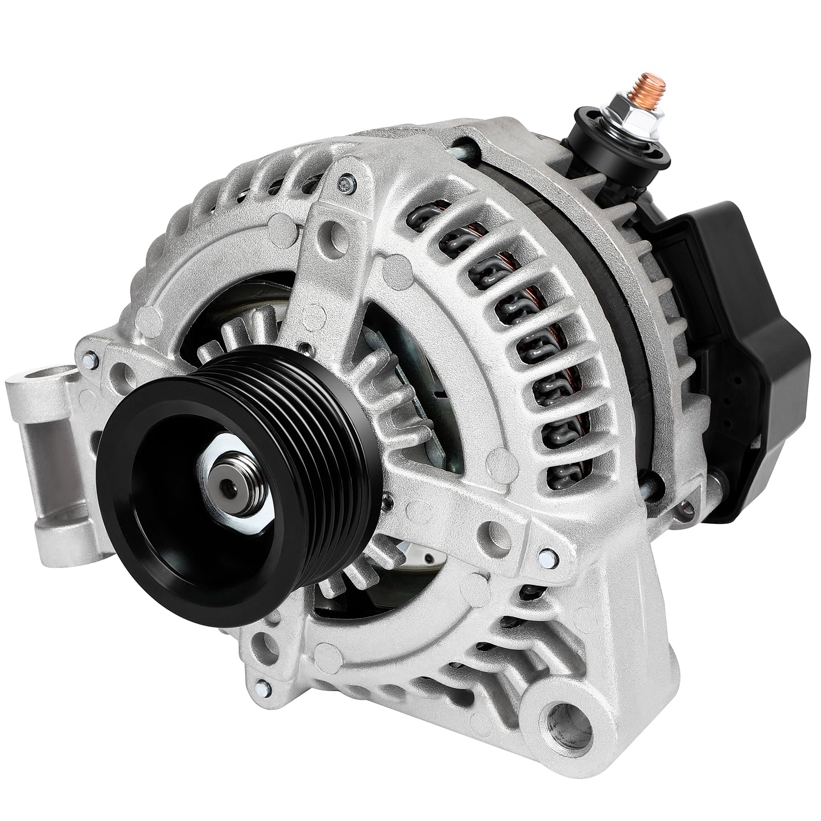 Photo 1 of SCITOO Alternator Fits for Land Rover for LR3 4.4L 2005-2009,for Range Rover 4.2L 2006-2009,for Range Rover Sport 4.2L 4.4L 2006-2009 - 12V 150Amp High-output CW S6 11206 VND0327 AND0327 104210-3690
