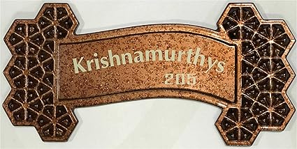DLCCREATION Decorative 3D ABS Home Name Plate (42cm x 20cm)