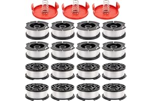 KAKO AF100 Spool for Black Decker Weed Eater String, 0.065" 30ft Autofeed Spool for Black Decker AF100 Replacement Spool, Replace GH600 GH900 Spool for Black Decker Weed Eater Spool(16+3+3)