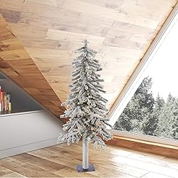 Vickerman 4' Flocked Alpine Artificial Christmas