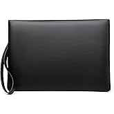 FSD.WG Mens Clutch Bag Handbag Leather Zipper Large Wallet Clutch Purse with Money