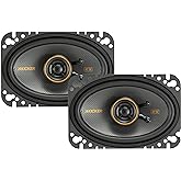 KICKER 51KSC4604 KS-Series 4x6 Coaxial Speakers with .5" tweeters, 4-Ohm, Pair