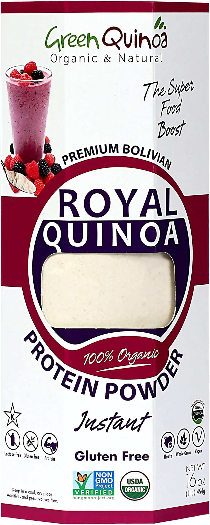 Green Quinoa Flour Precookd White Quna
