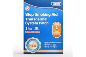 DEBOOB Upgraded Stop Smoking Aid Transdermal System Patch - Quit Smoking Patches Step 1-21 mg - Plant-Based, Easy, & Effective - Reduce Cravings, Combat Withdrawals - 30 Patches