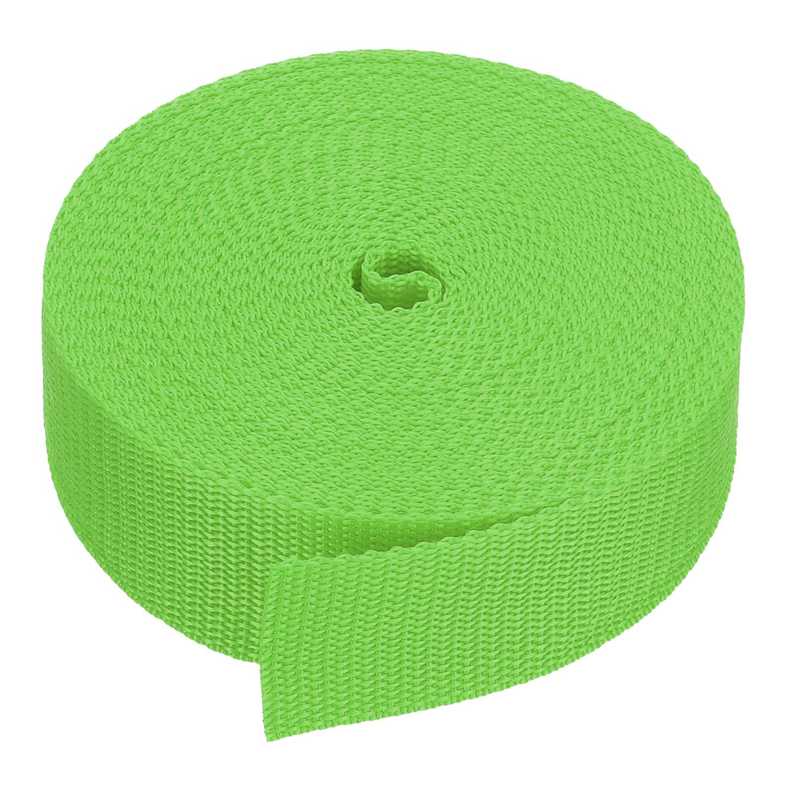 PATIKIL 9 Meters Webbing, 38mm Polypropylene Webbing Strap Heavy Webbing Roll Chair Straps for Indoor Outdoor Climbing DIY Crafting, Grass Green