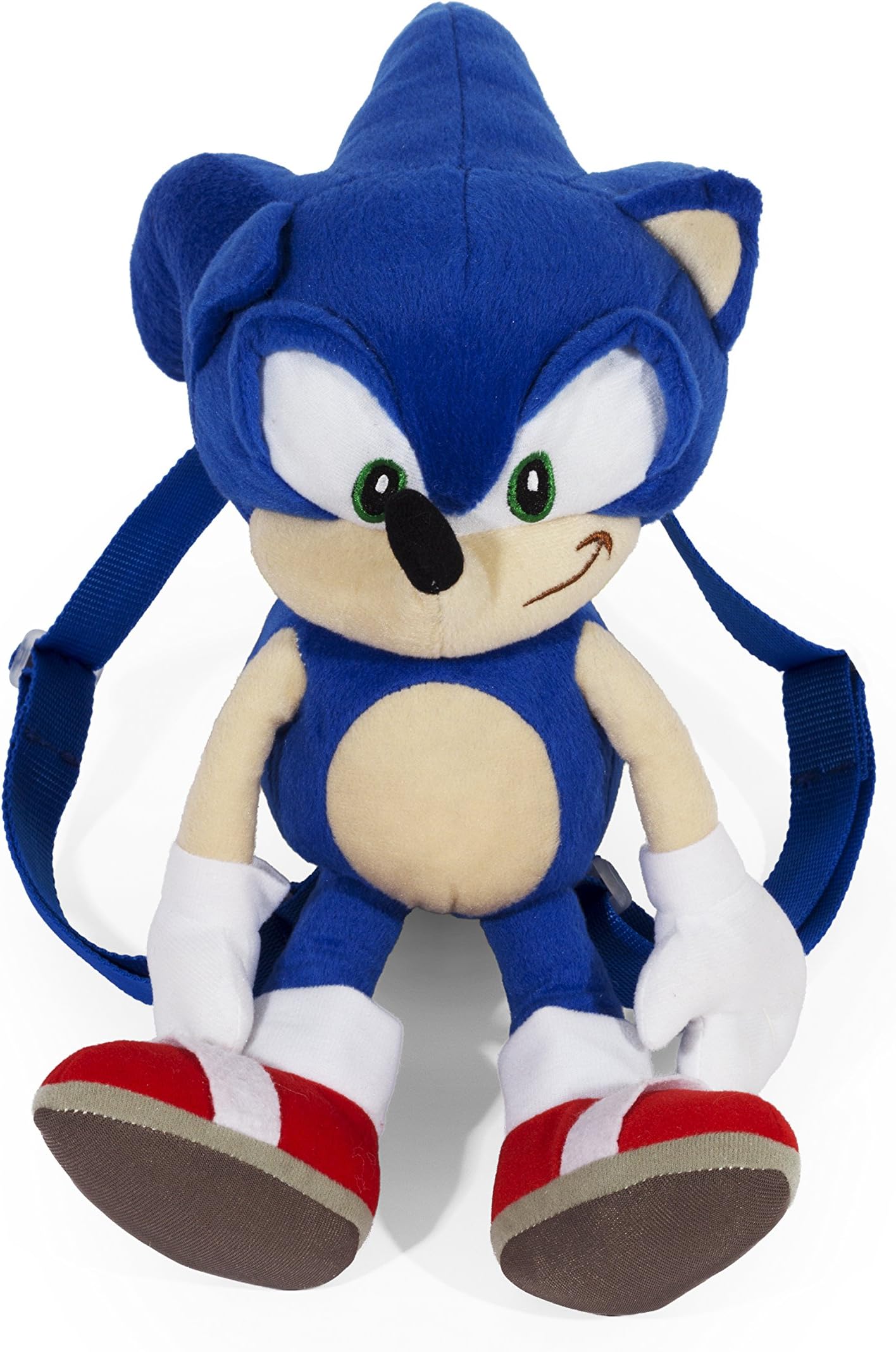 FAB Starpoint Sega Sonic Blue 18" inch Plush Backpack Bag