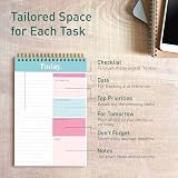 SWEETZER & ORANGE S&O Daily Planner Notepad 52 Pages Undated Coiled Desk view 4