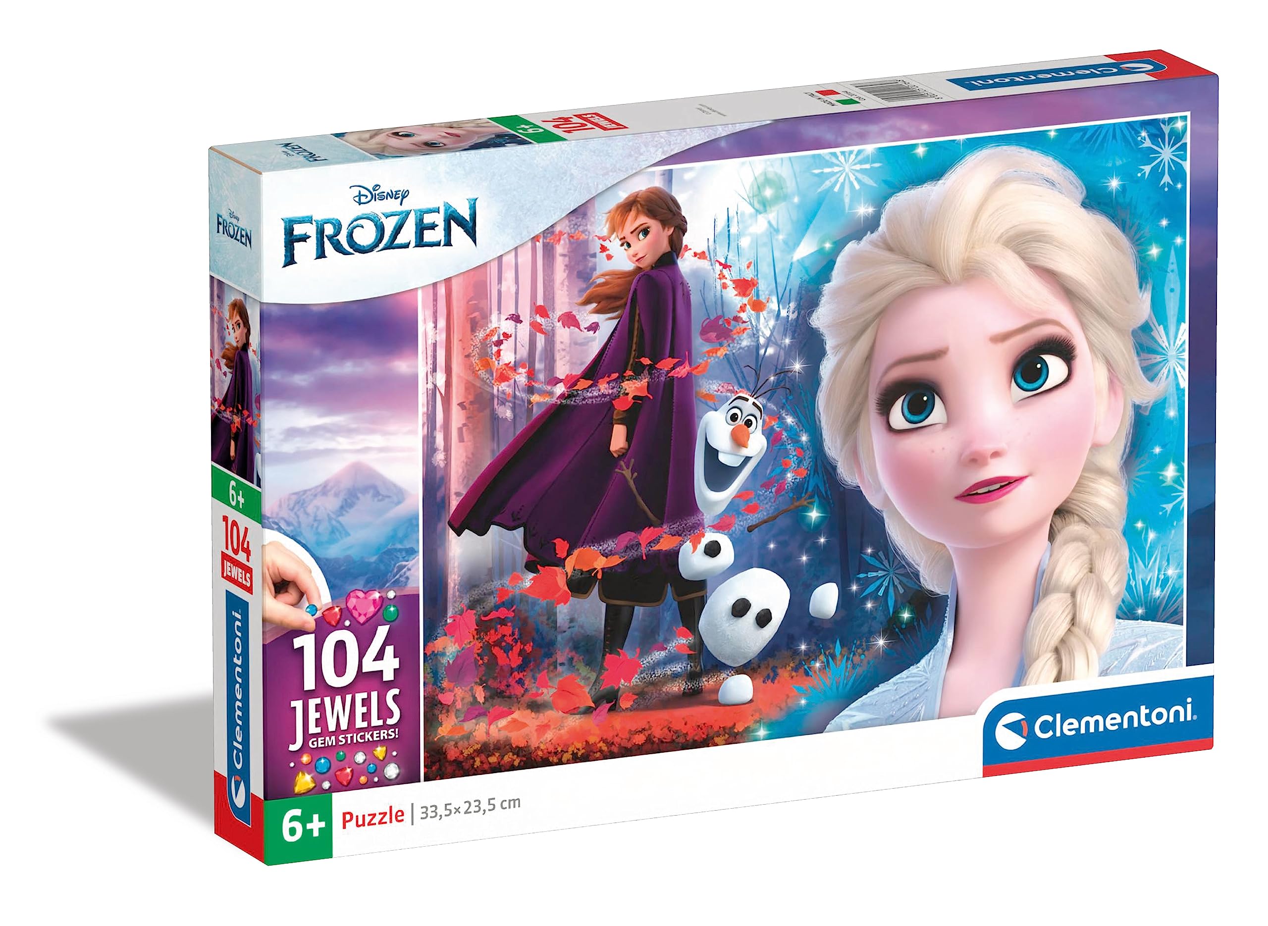Clementoni 20164, Disney Frozen 2 Jigsaw Puzzle for Children - 104 Pieces, Ages 6 Years Plus
