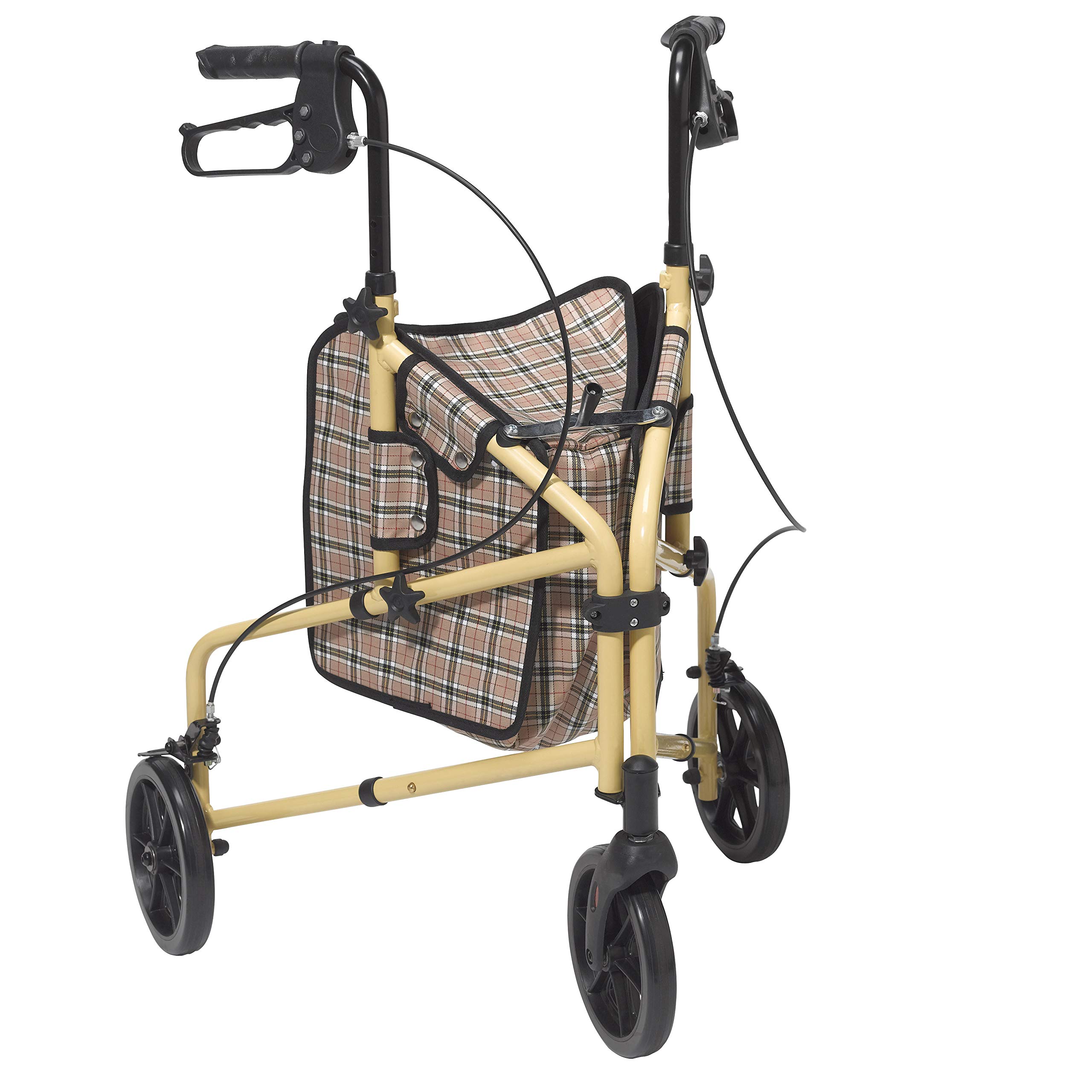 Photo 1 of Drive Medical Winnie Lite Supreme Rollator Walker with Wheels, Tan Plaid