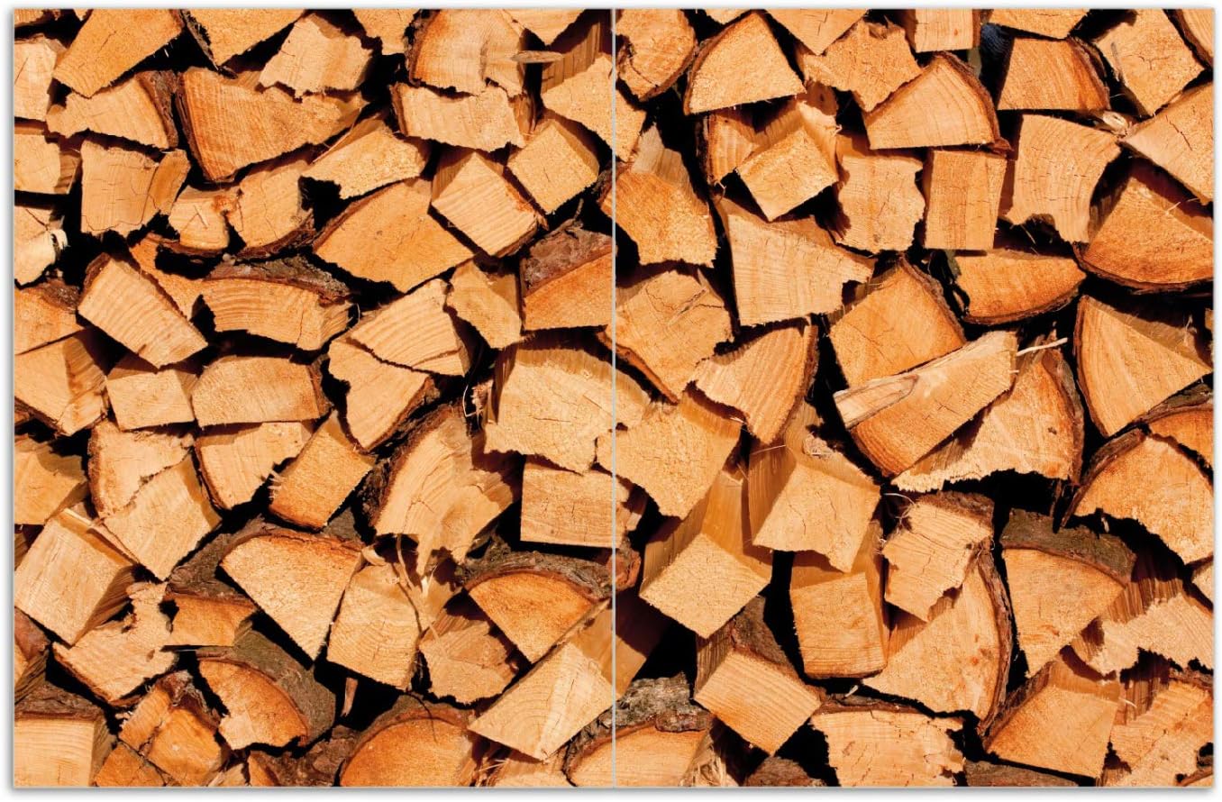 Wallario Herdabdeckplatte/Spritzschutz aus Glas, 2-teilig, 80x52cm, für