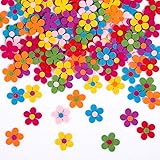 Naler 120pcs Felt Flowers Fabric Flower Embellishments for DIY Crafts Sewing Handcraft Decoration, 1.1 Inch, Assorted Colors