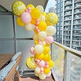 Pastel Yellow Balloon Garland Kit 127Pcs Lemon balloon arch For baby shower Lemonade party main squeeze bridal shower decorat