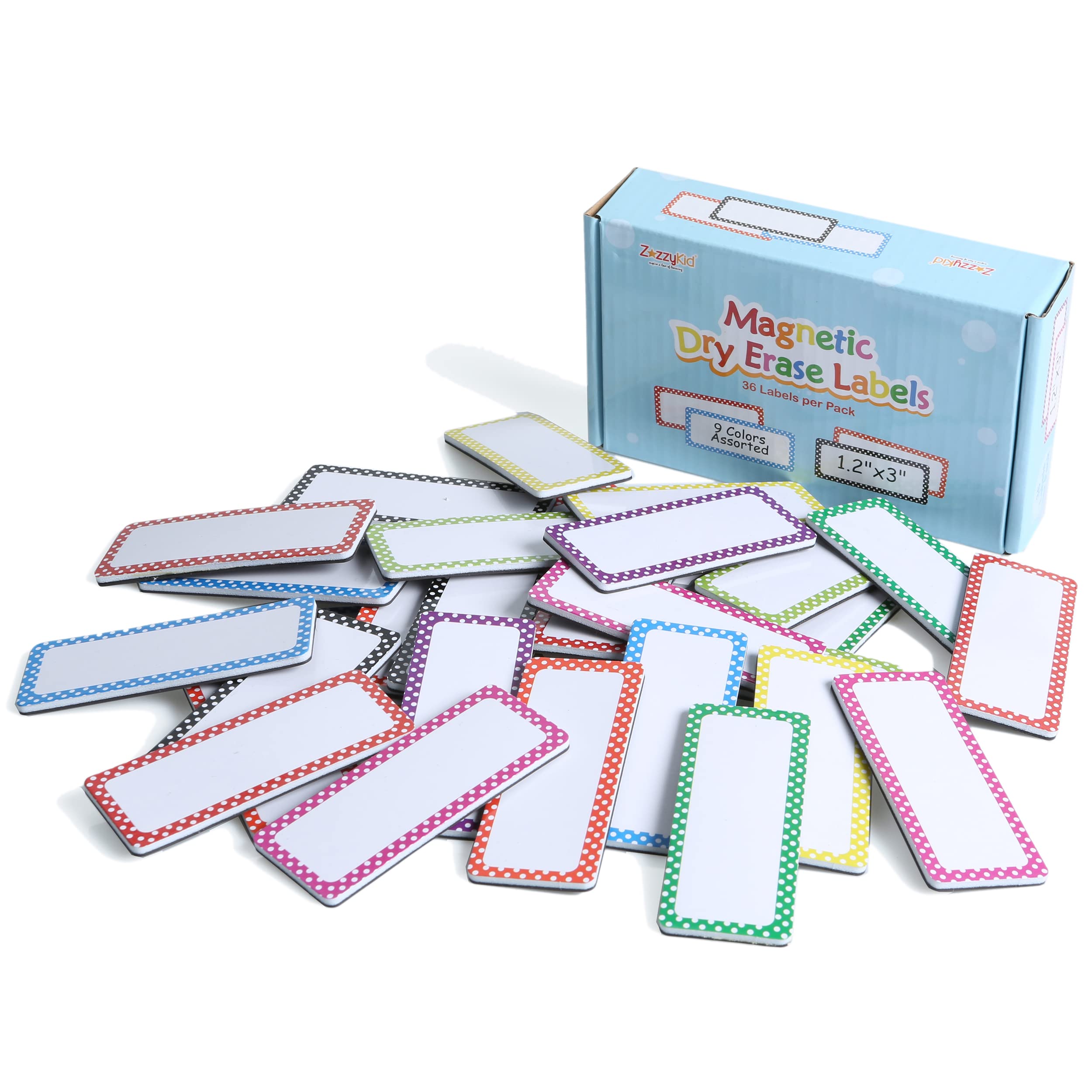 Photo 1 of 36 pcs Magnetic Name Tags Plates, Office & School Supplies, Magnetic Dry Erase Labels for White Board & Refrigerator