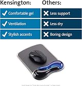 Kensington Duo Gel Mouse Pad with Wrist Rest Blue 62401 Ergonomic view 8