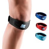 LP 760 Patella Strap for Knee Pain Relief &ndash; Adjustable Patellar Tendon Support Brace for Running, Basketball, Basketball, Tennis &amp; Jumpers knee &ndash; One Size Fits All, for men &amp; women (Black, 1-Pack)
