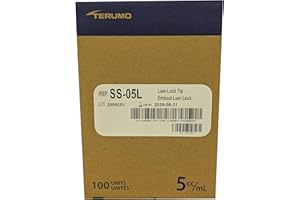 5ml Oral Syringes 100 Pack Luer Lock Tip, Without Needle, Individually Packed - Made in Philippines - Box of 100 Syringes 5cc