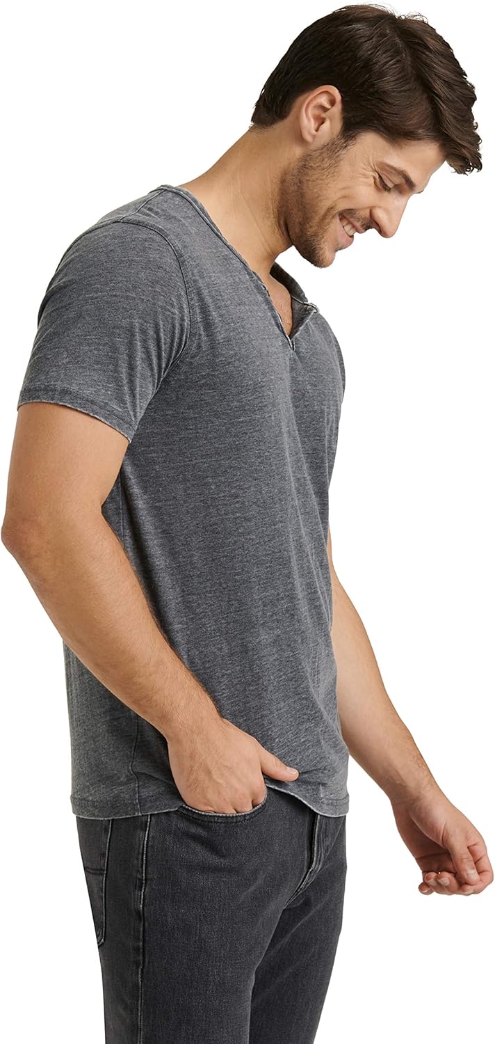 Lucky Brand Men's Venice Burnout Notch Neck Tee Shirt | 