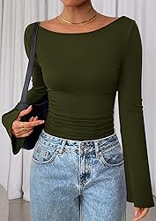 PRETTYGARDEN Women's Long Sleeve Shirts 2025 Fall